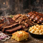 4 Rivers Smokehouse menu prices 2026 barbecue spread