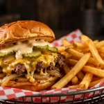 7th street burger menu prices 2026 double cheeseburger and fries