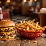 A&W menu prices 2026 cheeseburger, fries and frosty root beer mug