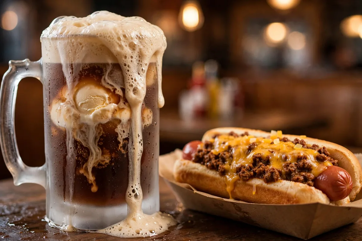 A&W menu prices 2026 root beer float and chili cheese coney dog