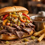 Al's Italian Beef menu prices 2026: Italian beef sandwich with fries
