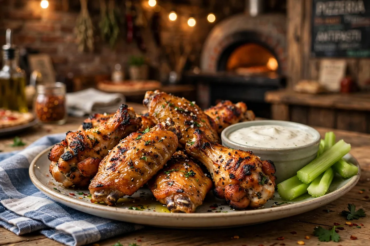 Anthony's Coal Fired Pizza wings and flatbread menu prices