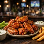 Arooga's menu prices 2026 buffalo wings sports bar