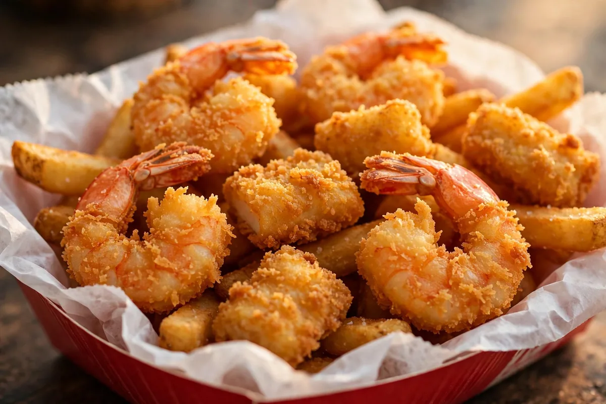 Arthur Treachers menu prices 2026 crispy fried shrimp hush puppies and fries