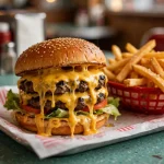 Astro Burgers menu prices 2026 charbroiled double cheeseburger and fries