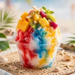 Bahama Buck's calories guide: colorful shaved ice sno in a cup
