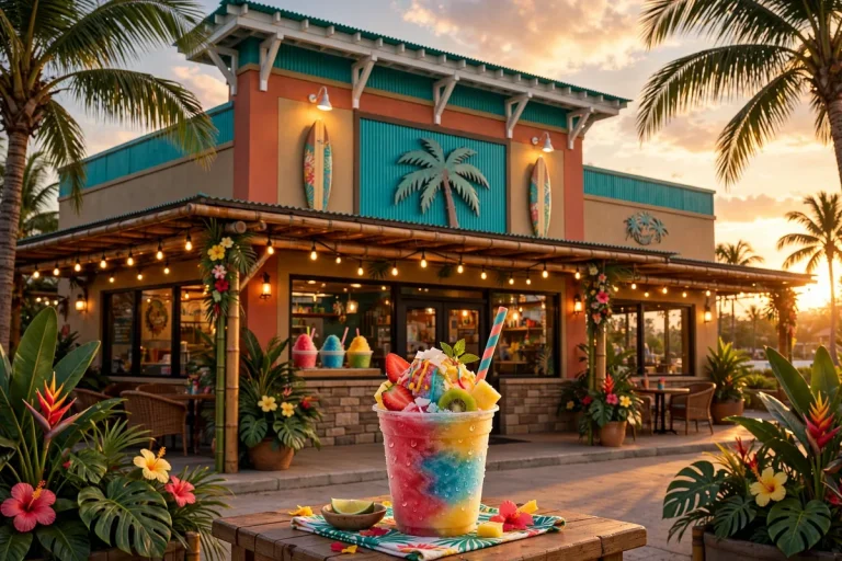 Bahama Buck's storefront at golden hour, Bahama Buck's working hours