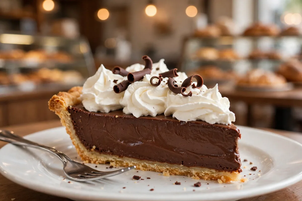 Bakers Square menu prices 2026 French Silk pie slice close up