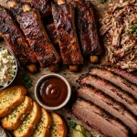Bandana's Bar-B-Q menu prices 2026 smoked ribs pulled pork platter