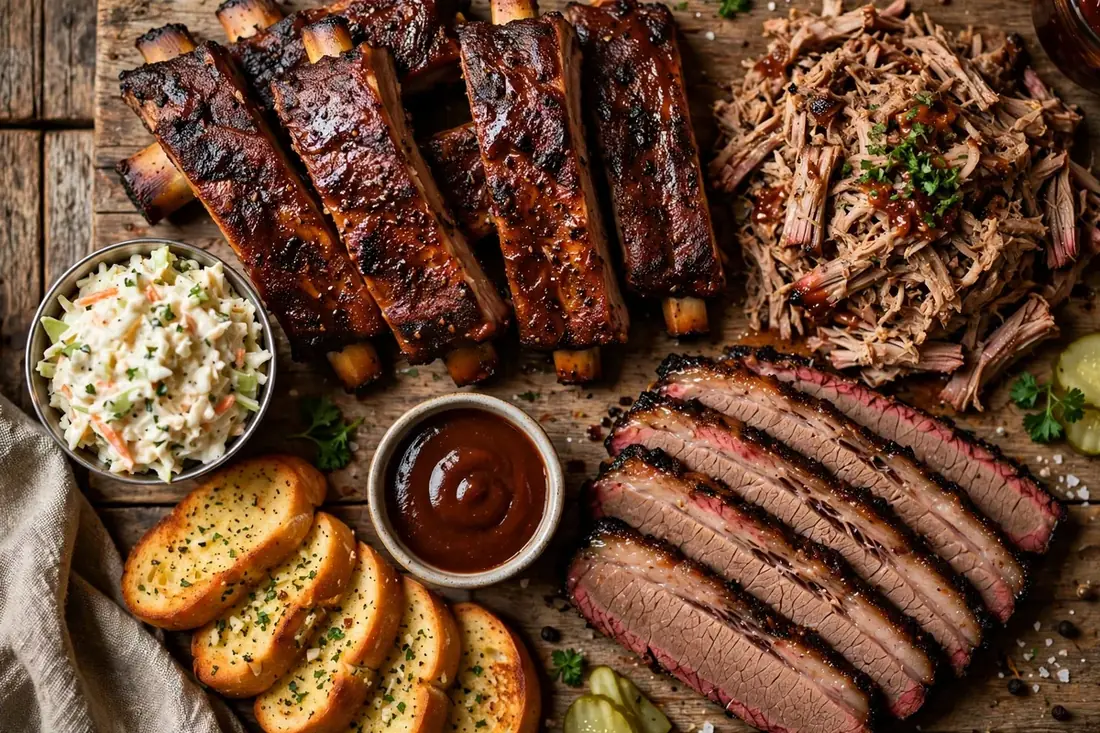 Bandana's Bar-B-Q menu prices 2026 smoked ribs pulled pork platter