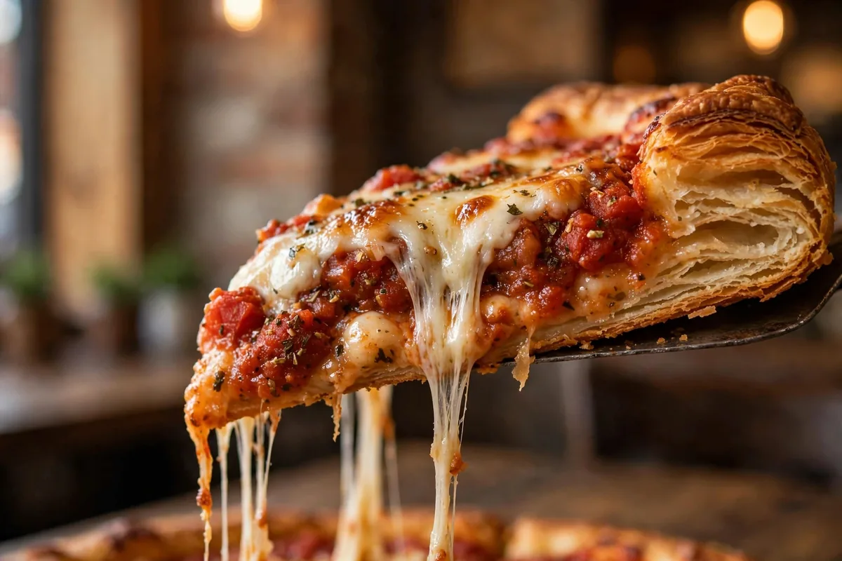 barracos pizza menu deep dish stuffed pizza cheese pull