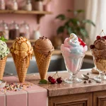 Baskin-Robbins secret menu ice cream cones and sundaes