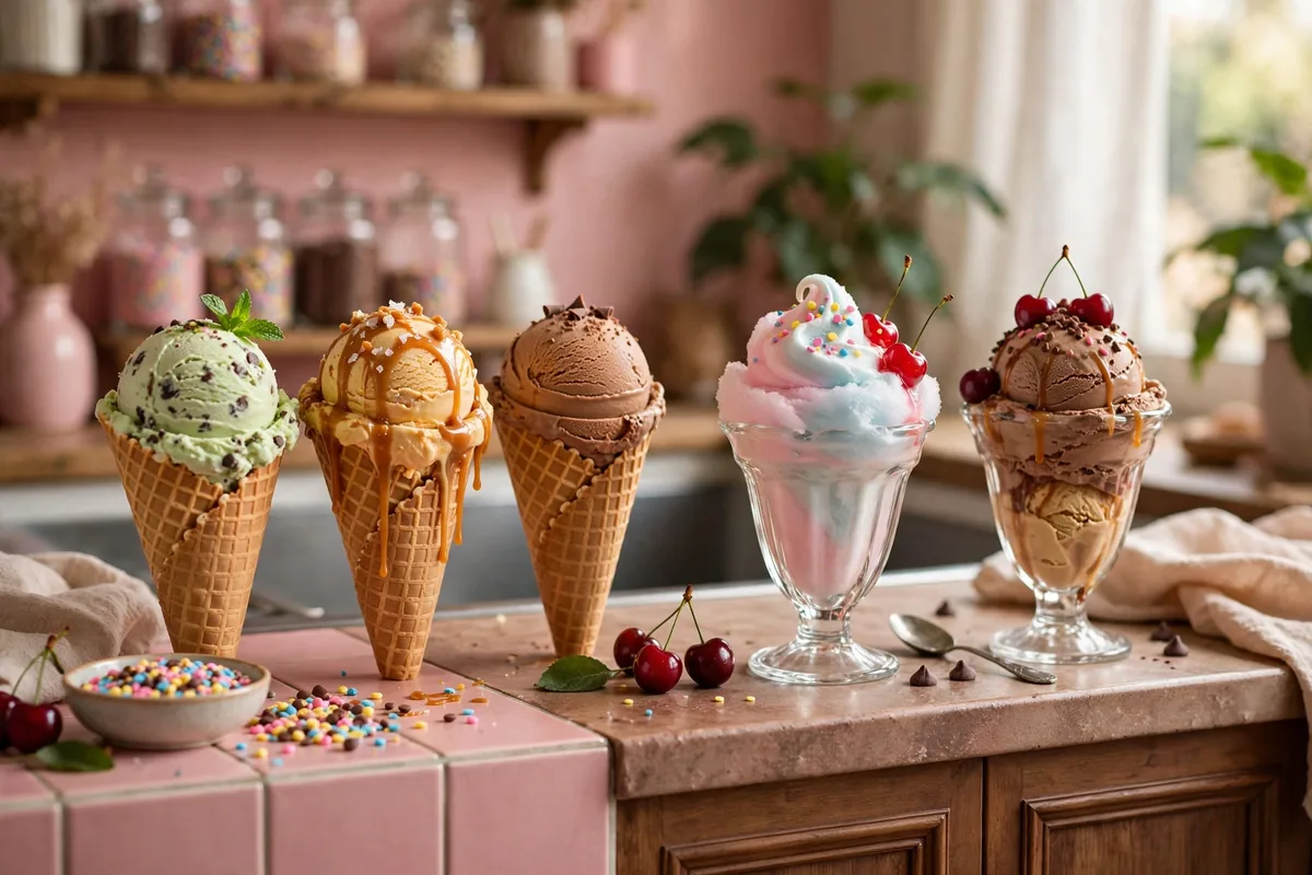 Baskin-Robbins secret menu ice cream cones and sundaes