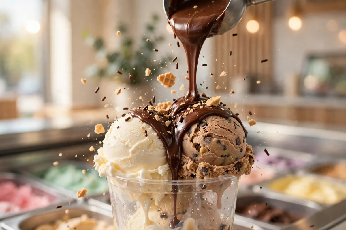 Ben and Jerry's build-your-own sundae menu prices