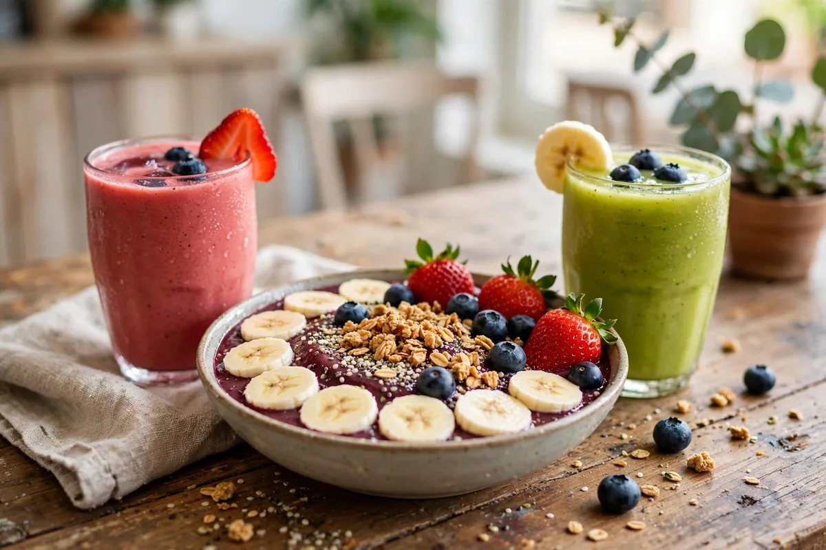 Better Buzz Coffee acai bowl calories and smoothie nutrition