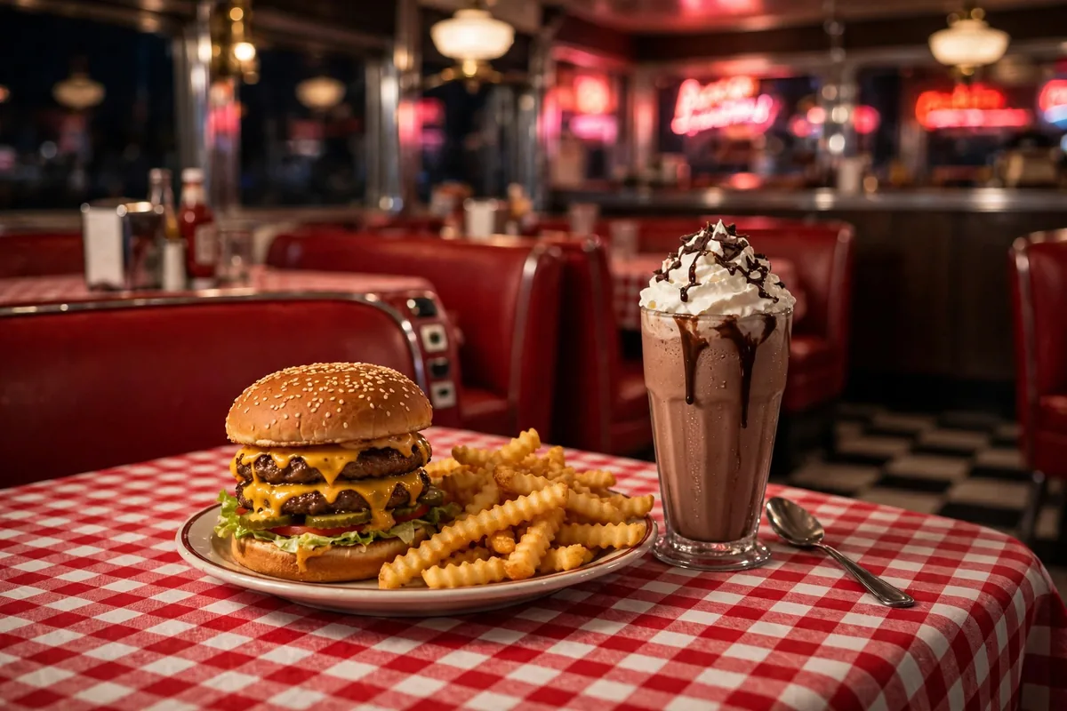 big boy menu prices 2026 diner interior burger fries and milkshake