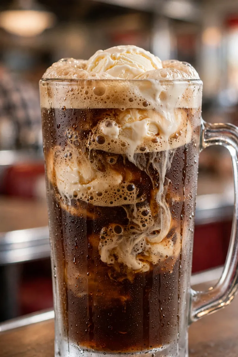 bk root beer menu prices 2026: classic root beer float served in a frosty mug