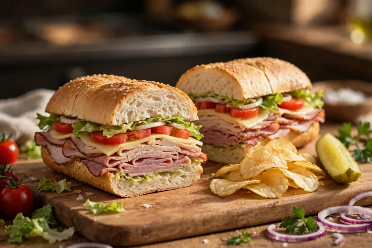 Blimpie menu calories guide: stacked deli sub sandwich