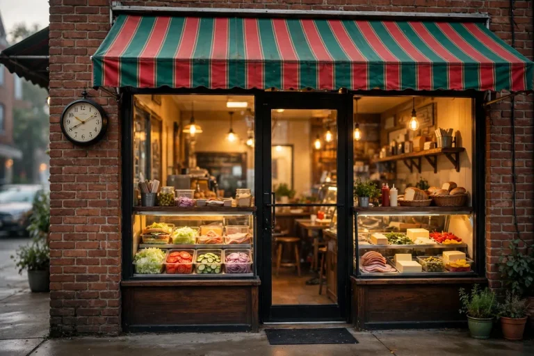 Blimpie deli storefront at morning, Blimpie working hours guide