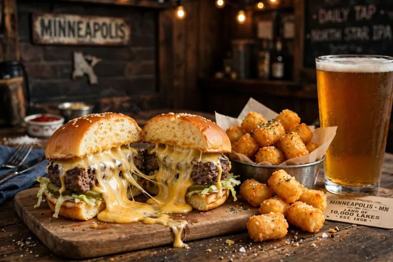 Blue Door Pub menu prices Blucy and tater tots