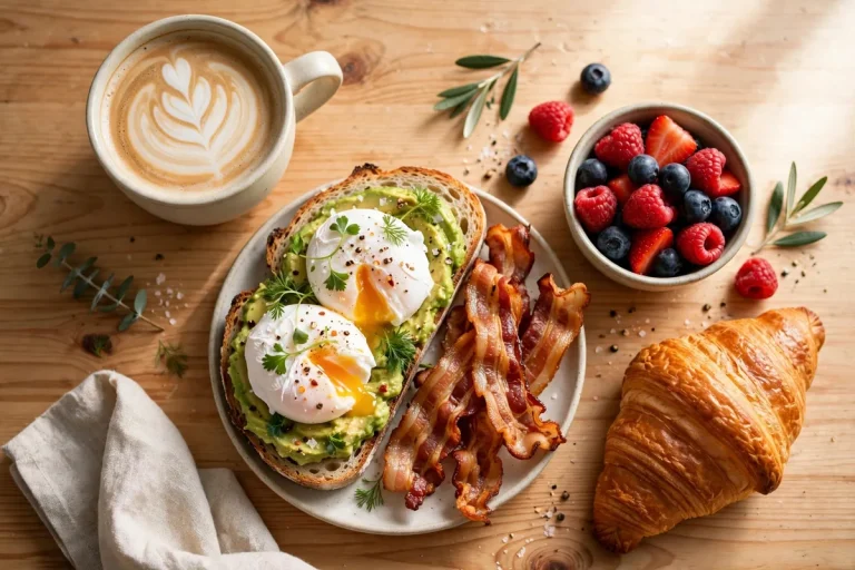Bluestone Lane menu prices 2026 flat white and brunch spread