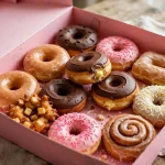 BoSa Donuts menu prices 2026: assorted glazed donuts in bakery box