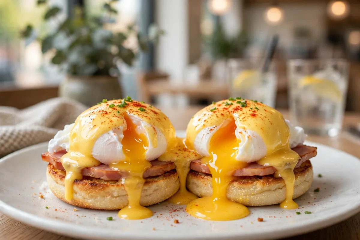 Broken Yolk Cafe menu prices 2026 classic eggs benedict hollandaise brunch