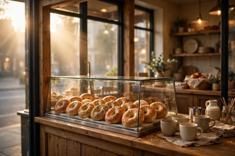 Bruegger's Bagels working hours - bakery storefront in the morning