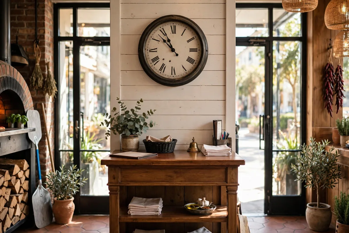 California Pizza Kitchen working hours at a CPK restaurant storefront