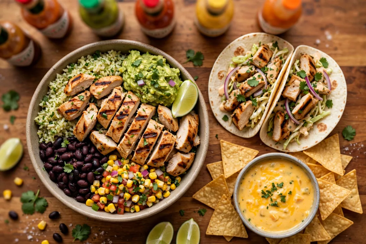 California Tortilla menu prices 2026: burrito bowl, tacos and chips with queso