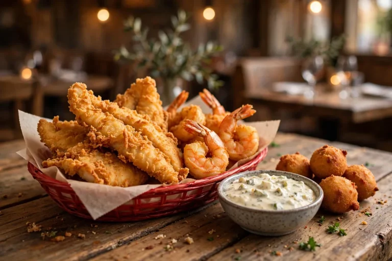 Crispy fried fish and shrimp with hush puppies, Captain D's secret menu guide
