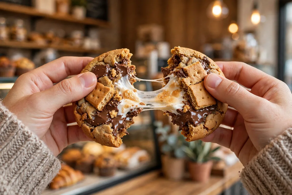 Chip City Cookies menu prices warm gooey smores cookie close up