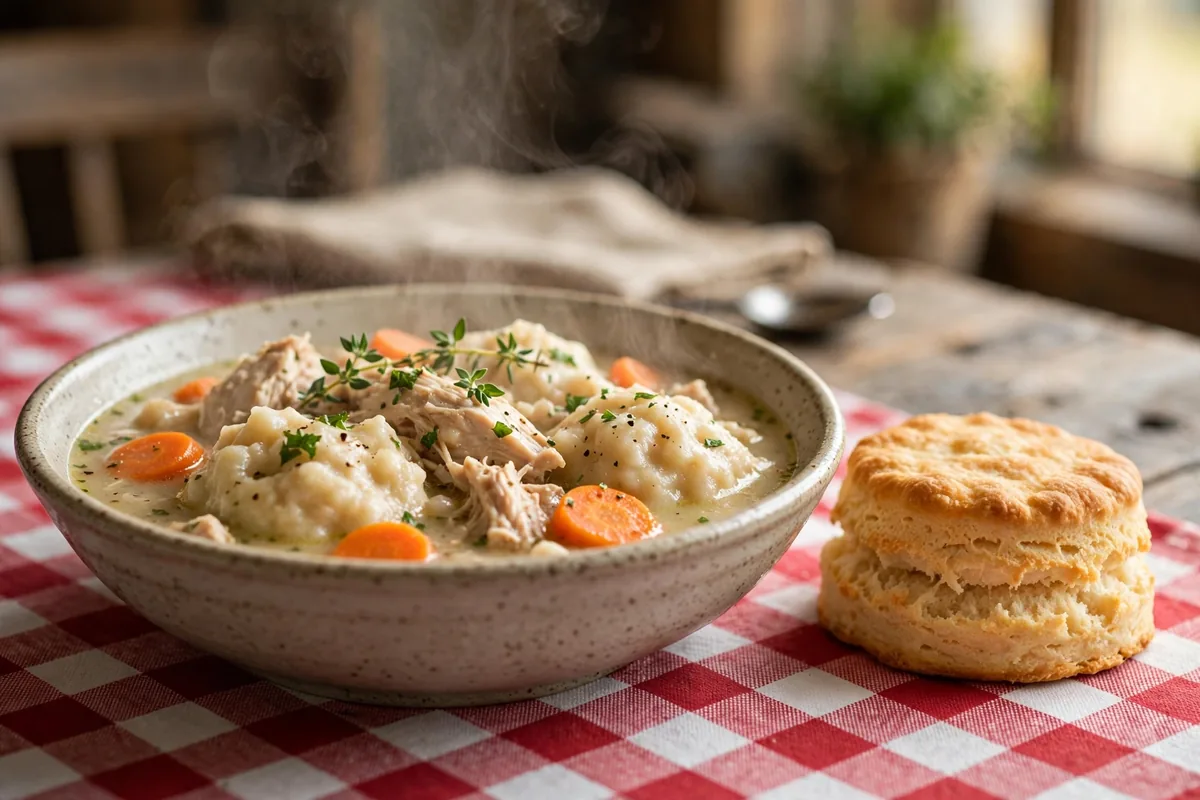 Cracker Barrel menu prices chicken n dumplings bowl with biscuit
