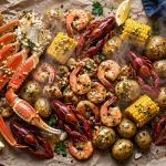 Crafty Crab menu prices 2026: snow crab legs shrimp crawfish corn and potatoes seafood boil