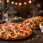 Creno's Pizza menu prices 2026 pepperoni pizza stromboli breadsticks.