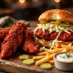 crimson coward menu prices 2026 nashville hot chicken tenders sandwich