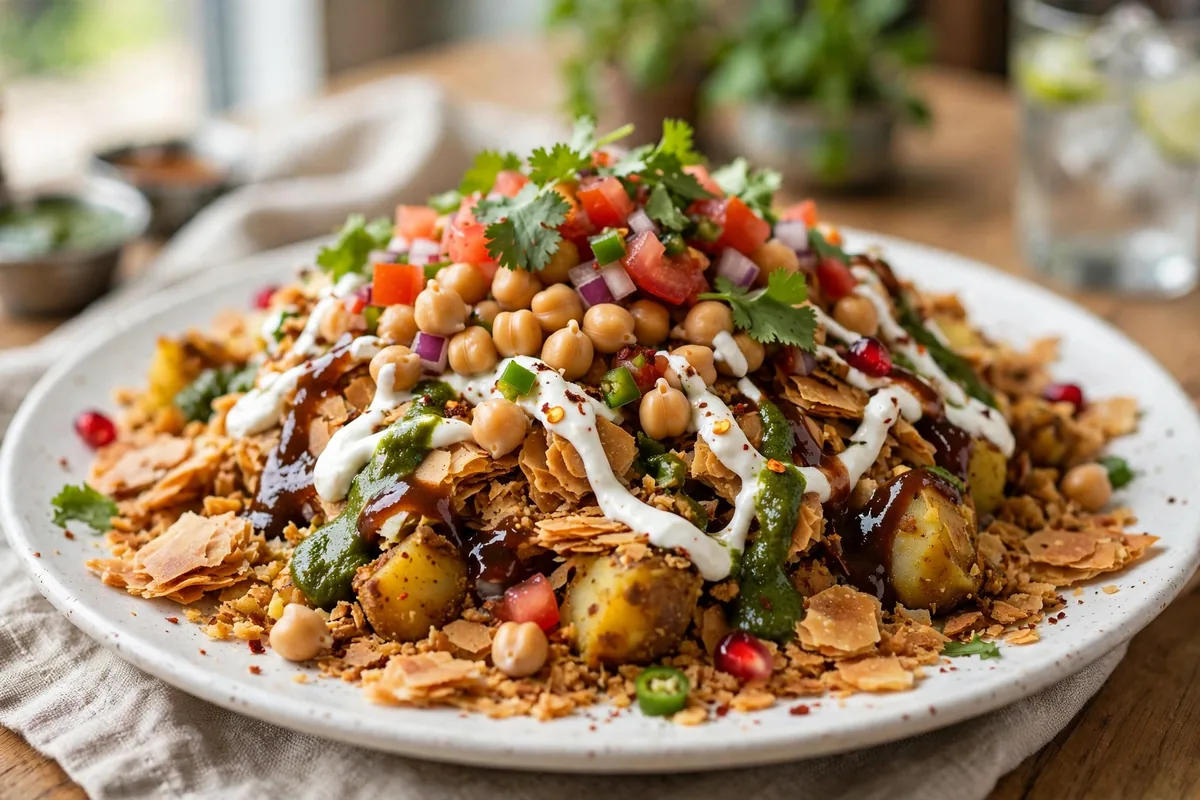 Deconstructed samosa platter Curry Up Now menu prices