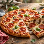 davannis pizza menu prices 2026 pepperoni pizza with melted mozzarella and basil