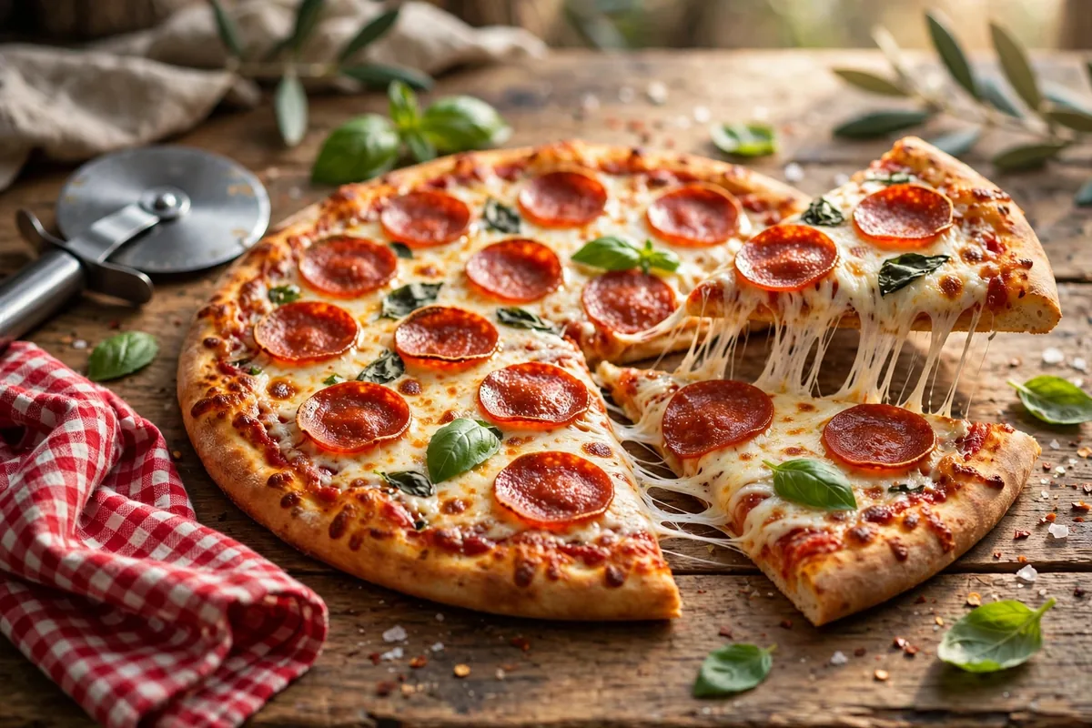 davannis pizza menu prices 2026 pepperoni pizza with melted mozzarella and basil