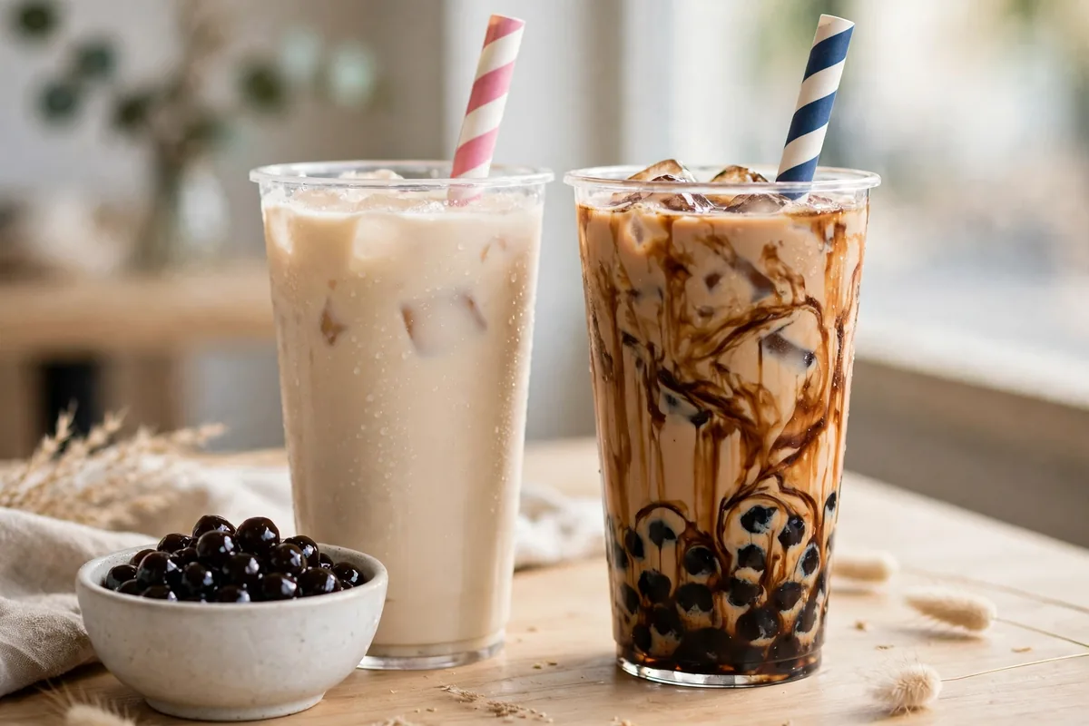Ding Tea menu prices 2026 signature milk tea with boba pearls and fresh tea drinks