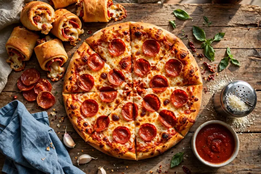DoubleDave's Pizzaworks menu prices 2026 pizzas, stromboli and Peproni Rolls
