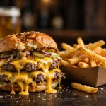 Drake's menu prices 2026 smashed cheeseburger and fries