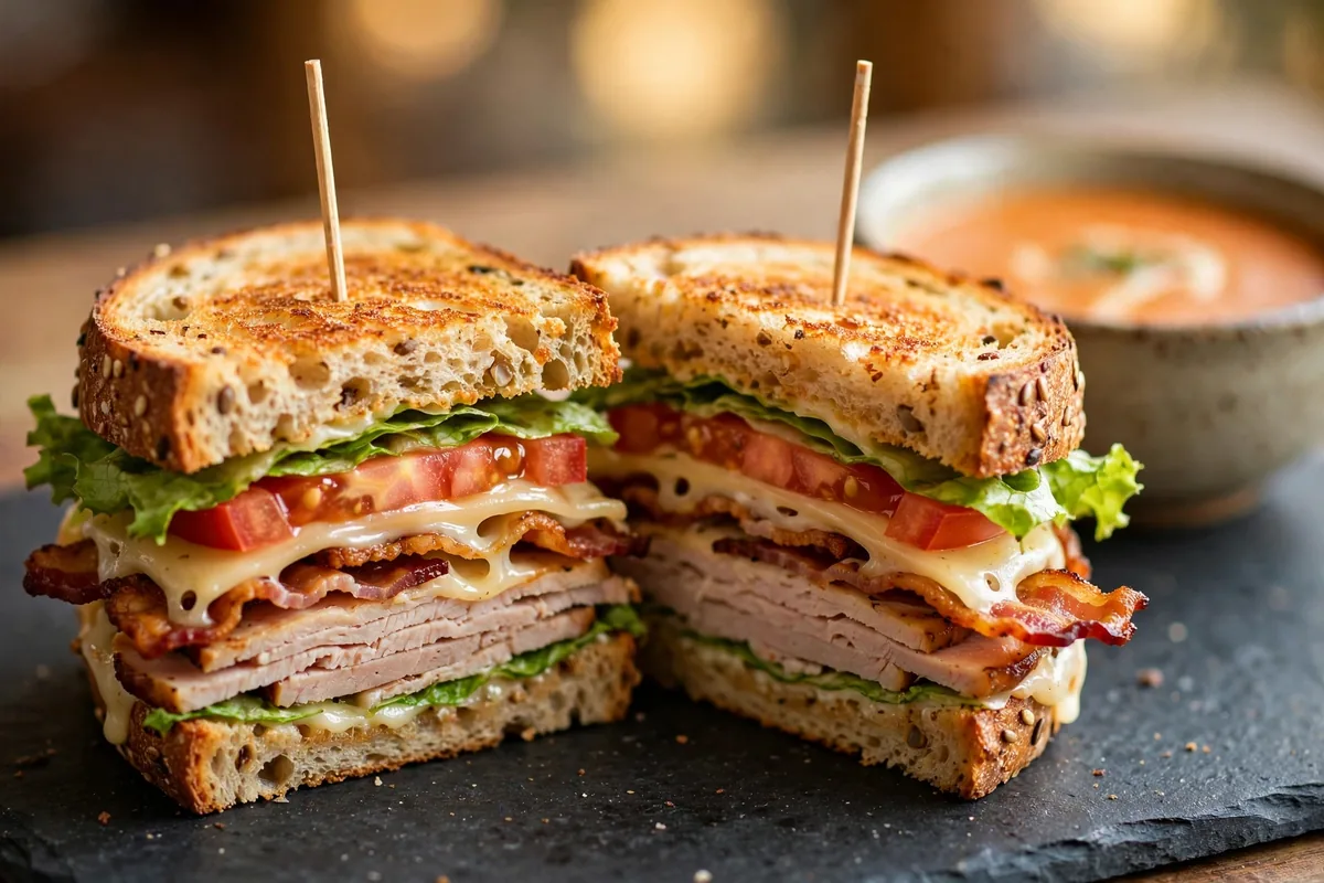 Earl of Sandwich artisan bread display and toasted sandwiches inside the restaurant