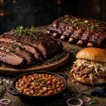 Edley's BBQ menu prices 2026, smoked brisket platter