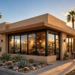 eegees menu locations guide: Arizona sandwich shop storefront at sunset
