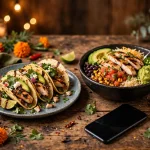 El Pollo Loco grilled chicken tacos and burrito bowl