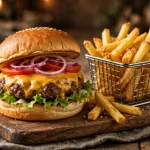 Elevation Burger menu prices 2026 organic grass-fed cheeseburger and olive oil fries