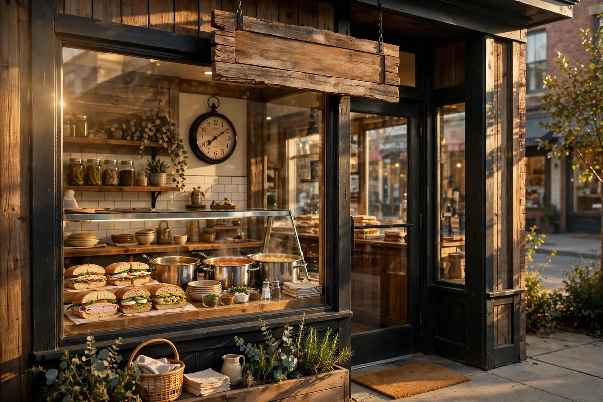 Erbert & Gerbert's working hours storefront at opening time