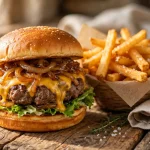 farm burger menu prices 2026 grassfed beef cheeseburger and fries