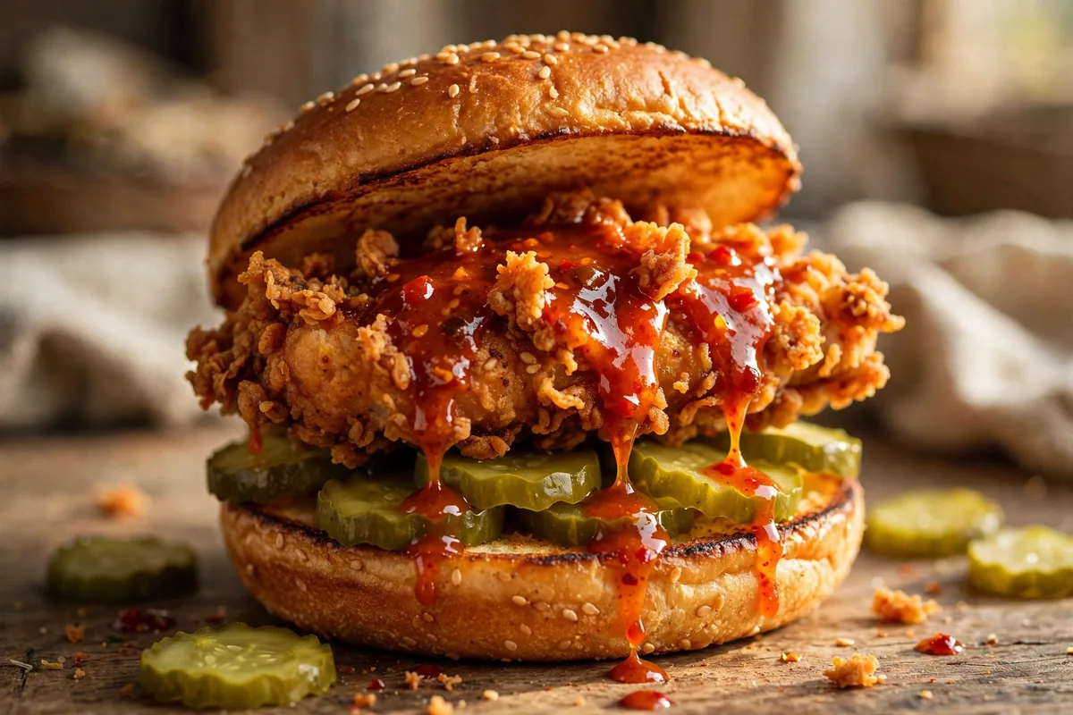 Farm Burger menu Nashville hot crispy chicken sandwich prices